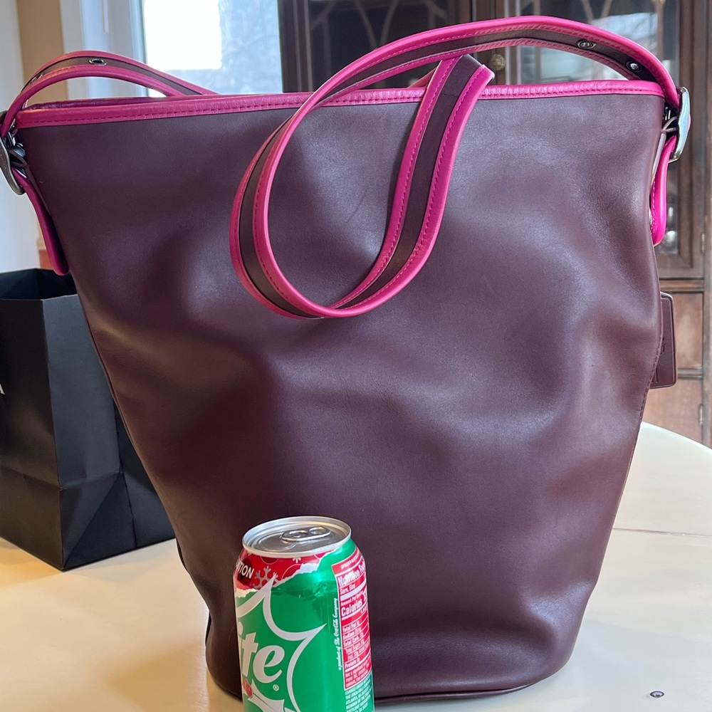 Coach 75th anniversary limited edition duffle- purple and pink- EUC